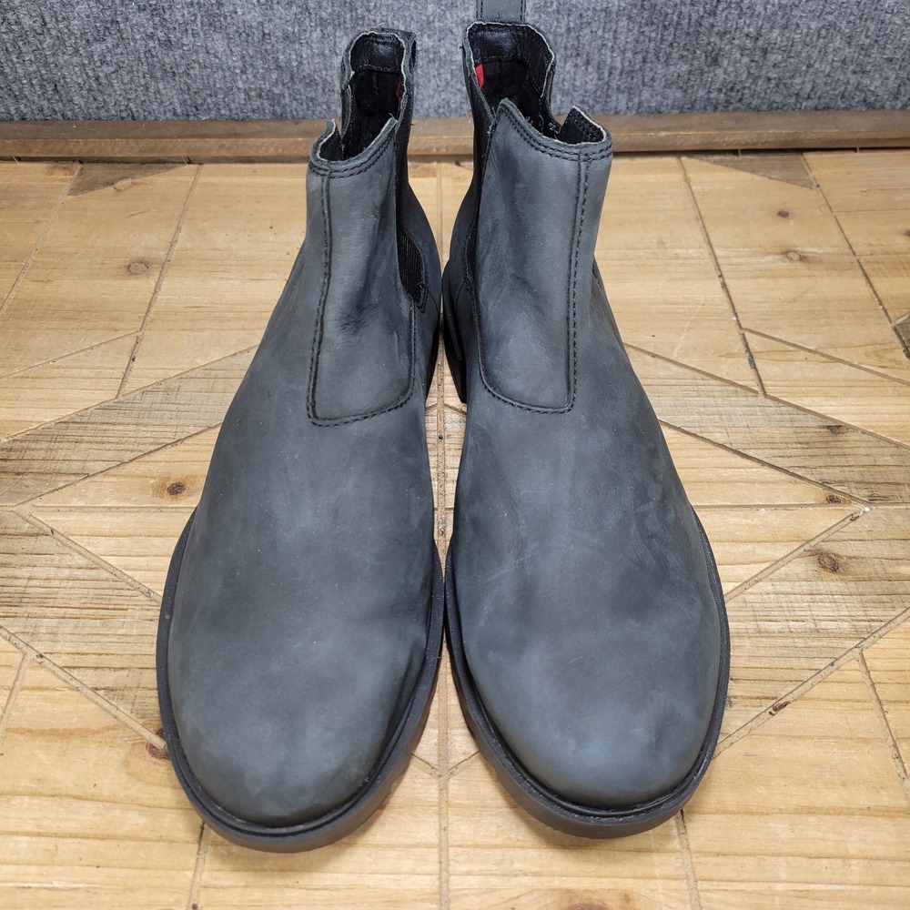 Sorelβ Emelie II Chelsea Boots Womens 10 Black Waterproof Leather NL4324-010 - Picture 3 of 13